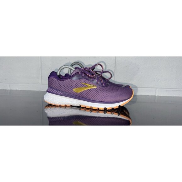 Brooks Shoes - Brooks Adrenaline GTS 20 Womens Athletic Running Shoes Size 6 Purple Gold Orange